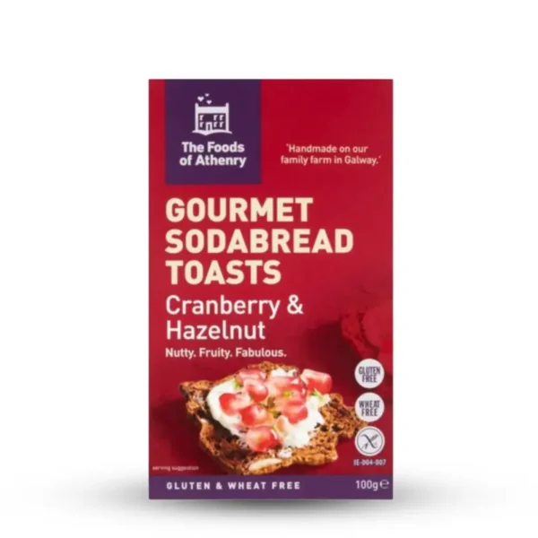Gluten Free Cranberry & Hazelnut Toasts
