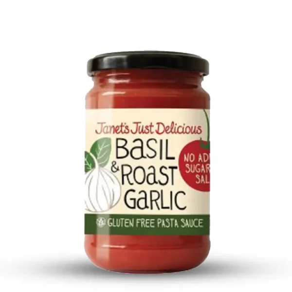 Janet's Just Delicious Basil & Roast Garlic Pasta Sauce 350g